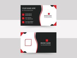 modern business card print templates, double-sided business card design template. vector