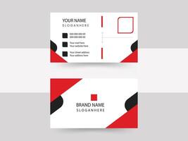 modern business card print templates, double-sided business card design template. vector