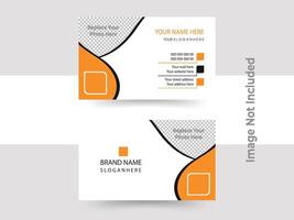 modern business card print templates, double-sided business card design template. vector