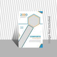 Modern book cover design. Corporate Book Cover Design Template in A4 vector