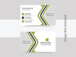 modern business card print templates, double-sided business card design template. vector