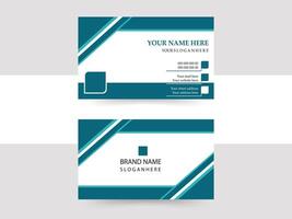 modern business card print templates, double-sided business card design template. vector