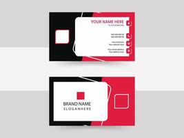 modern business card print templates, double-sided business card design template. vector