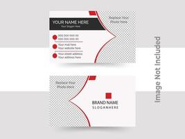 modern business card print templates, double-sided business card design template. vector