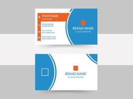 modern business card print templates, double-sided business card design template. vector