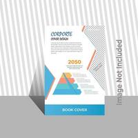 Modern book cover design. Corporate Book Cover Design Template in A4 vector