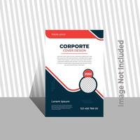 Modern book cover design. Corporate Book Cover Design Template in A4 vector