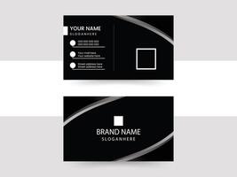 modern business card print templates, double-sided business card design template. vector