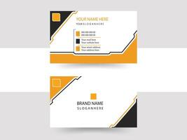 modern business card print templates, double-sided business card design template. vector