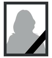 Funeral frame with people template. Funeral frame icon illustration vector