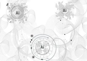 chatbot abierto y línea tecnología red antecedentes. inteligente ai o artificial inteligencia ilustración utilizando chatbot.digital tecnología. vector