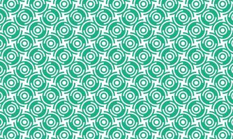 Seamless pattern with thick outlined circles in green. Stylish geometric texture. Modern abstract background. vector