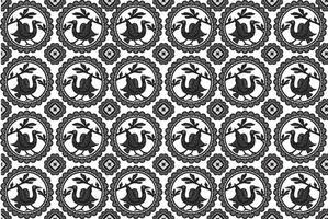 Printndonesian batik motif, Batik is a technique of wax-resist dyeing applied to whole cloth, or cloth made using this technique originated from Indonesia vector