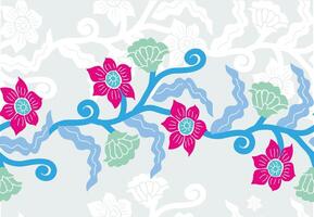 impreso indonesio batik motivos con exclusivo y clásico balinés estilo floral y planta patrones son adecuado para varios propósitos. eps 10 vector