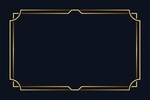 Royal golden frame luxury background with text space vector
