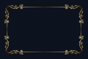 Royal golden frame luxury background with text space vector