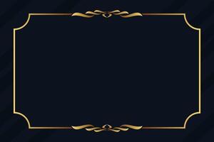 Royal golden frame luxury background with text space vector
