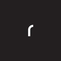 r logo diseño único modelo resumen monograma símbolo creativo moderno de moda tipografía minimalis vector