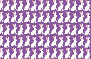 Rabbit with paper texture illustration pattern vector