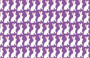 Rabbit with paper texture illustration pattern vector