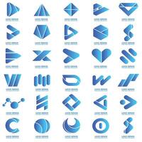 Letter logo Modern and geometrical typography vector