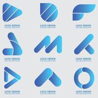 Letter logo Modern and geometrical typography vector