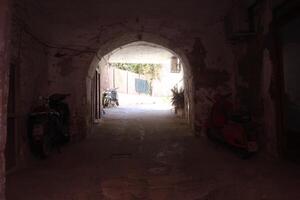 Procida Around the island. images of gates of some buildings photo