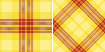 Seamless plaid tartan of texture check with a background fabric pattern textile. vector