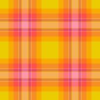 Easter fabric background seamless, party textile tartan. Aged pattern texture check plaid in orange and red colors. vector