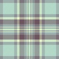 Graphical seamless check tartan, vertical textile fabric. Hippy texture background plaid pattern in light and pastel colors. vector