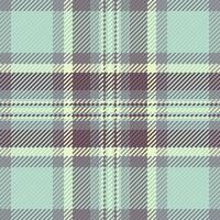 Graphical seamless check tartan, vertical textile fabric. Hippy texture background plaid pattern in light and pastel colors. vector