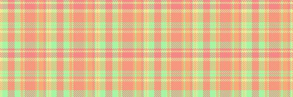 Comfortable fabric tartan background, amazing seamless texture. Daisy plaid pattern check textile in orange and red colors. vector
