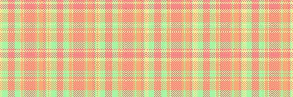 Comfortable fabric tartan background, amazing seamless texture. Daisy plaid pattern check textile in orange and red colors. vector