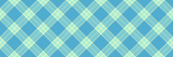 Royalty seamless check pattern, material textile fabric . Artwork plaid background tartan texture in cyan and teal colors. vector