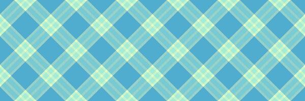 Royalty seamless check pattern, material textile fabric . Artwork plaid background tartan texture in cyan and teal colors. vector