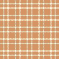 Japanese pattern fabric seamless, nostalgic texture tartan background. Composition check textile plaid in orange and old lace colors. vector