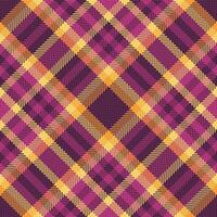 Pattern plaid background of textile tartan check with a fabric texture seamless. vector