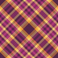 Pattern plaid background of textile tartan check with a fabric texture seamless. vector