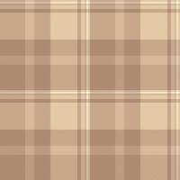 Seamless tartan of textile plaid pattern with a check texture background fabric. vector