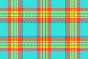 Fabric texture pattern of tartan seamless background with a check plaid textile. vector