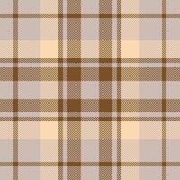 Plaid check pattern. Seamless fabric texture. Tartan textile print. vector