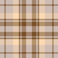 Plaid check pattern. Seamless fabric texture. Tartan textile print. vector