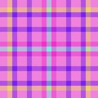 Plaid check pattern. Seamless fabric texture. Tartan textile print. vector