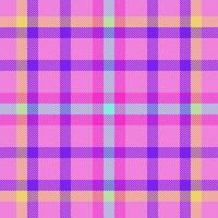 Plaid check pattern. Seamless fabric texture. Tartan textile print. vector