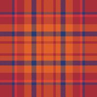 Plaid check pattern. Seamless fabric texture. Tartan textile print. vector
