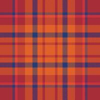 Plaid check pattern. Seamless fabric texture. Tartan textile print. vector