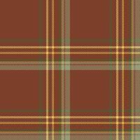 Plaid seamless pattern in orange. Check fabric texture. textile print. vector