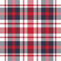 Plaid check pattern. Seamless fabric texture. Tartan textile print. vector