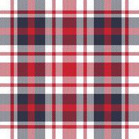 Plaid check pattern. Seamless fabric texture. Tartan textile print. vector