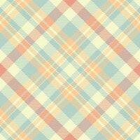 Background seamless check of textile plaid fabric with a tartan texture pattern . vector
